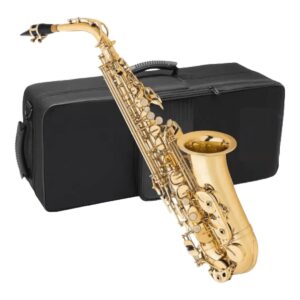 Saxofón Alto con estuche color dorado