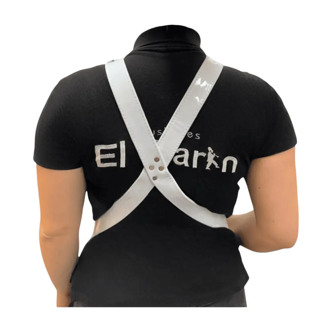 cargador en charol blanco para bombo color blanco y color negro