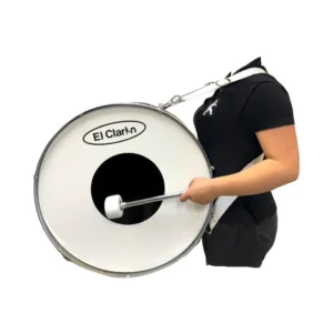 Correa para bombo color blanco en material de reata para banda marcial batucada papayera musical folclorica correa o cargador de bombo