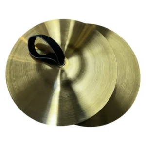 platillos de 30 y 35 cm para bandas marciales, bandas musico marciales y bandas de paz fabricados por la empresa musicales el clarin en material bronce y se entregan con maniguetas