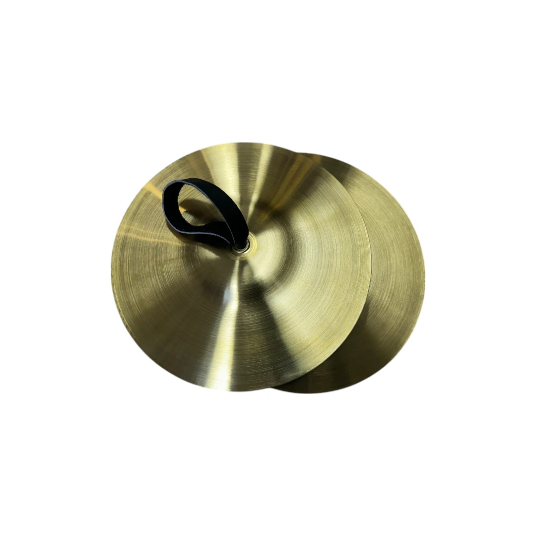 platillos de 30 cm para bandas marciales, bandas musico marciales y bandas de paz fabricados por la empresa musicales el clarin en material bronce y se entregan con maniguetas