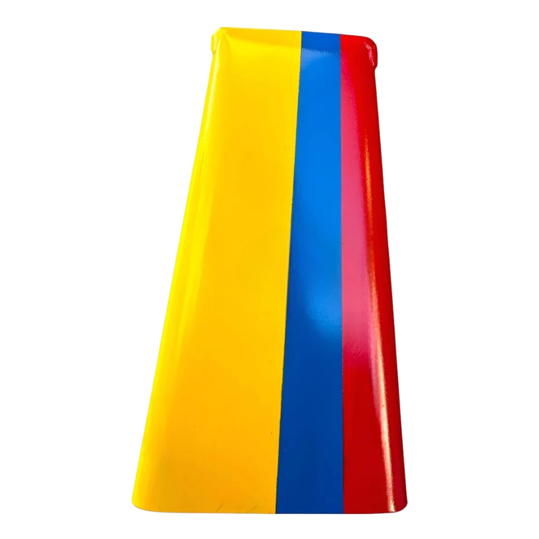 CAMPANA SALSERA TRICOLOR CON ESTUCHE Y GOLPEADOR