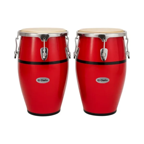 Congas Junior con arnés o base para banda marcial fabricado por musicales el clarin