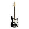 BAJO ELECTRICO COLOR NEGRO CON ESTUCHE, AMPLIFICADOR Y CABLE DISTRIBUIDO POR MUSICALES EL CLARIN