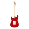 guitarra electrica color roja con cable, estuche, pick completo - musicales el clarin color roja
