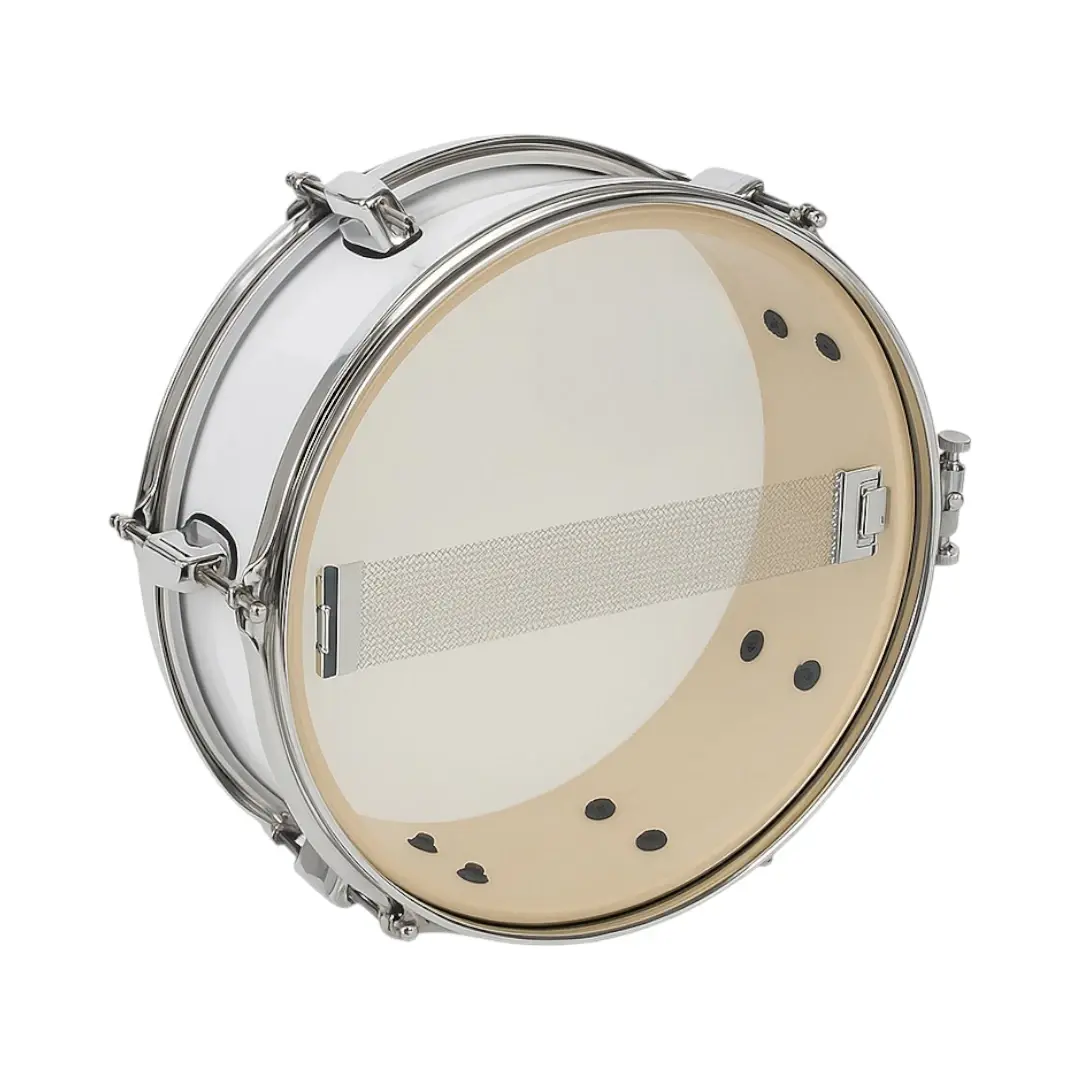 redoblant blanco piccolo 14 musicales el clarin con correa, baquetas y llave de afinación