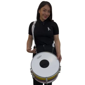 cargador o correa universal y senciila para redoblante, granadera, timba, bombo, lira y banda marcial fabricado por musicales el clarin