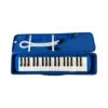 Melodica color AZUL con estuche, boquilla y manguera distribuido por musicales el clarin