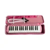 Melodica color ROSADA con estuche, boquilla y manguera distribuido por musicales el clarin