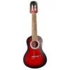 Guitarra color roja con estuche para niños didacticas distribuida por musicales el clairn
