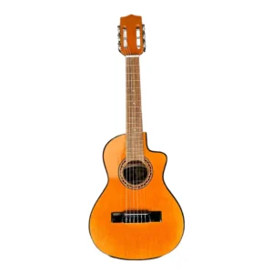 guitarra para niño o niña color natural , incluye estuche, metodo, colgante y uña o pick