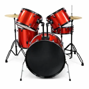 Bateria color rojo kit completo de musicales el clarin